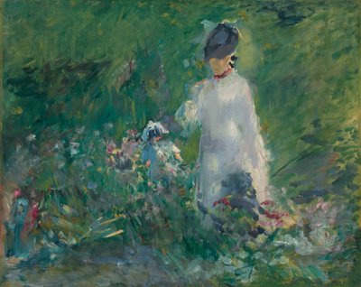 Jonge Vrouw tussen de Bloemen door Édouard Manet